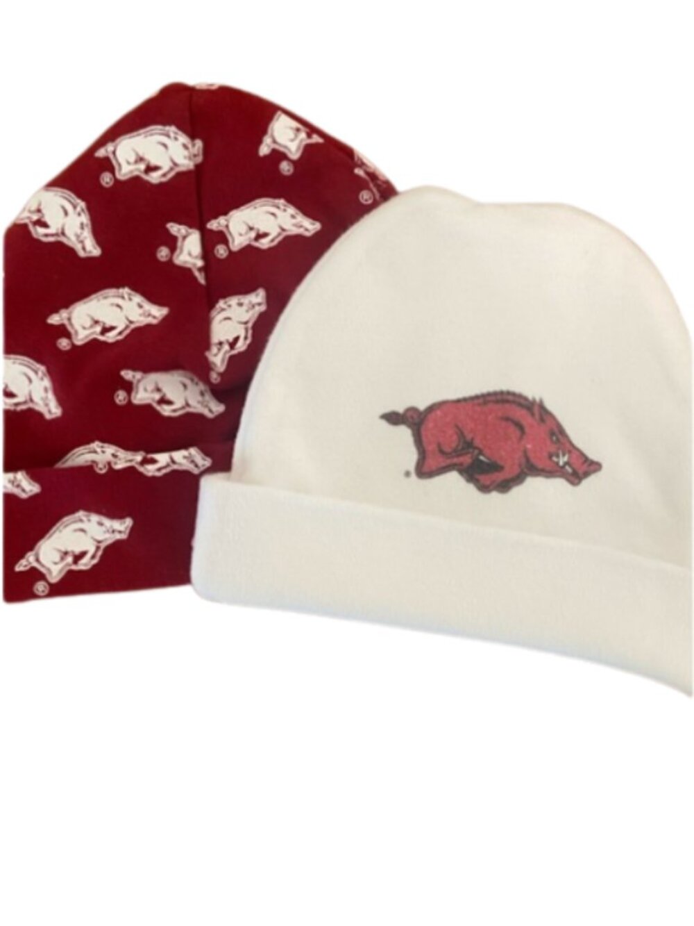 Arkansas Razorbacks infant baby fitted beanie caps cotton stretch like new